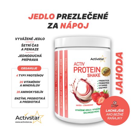 Activ Protein Shake Erdbeere 480 g